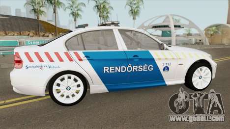 BMW 330i Magyar Rendorseg for GTA San Andreas