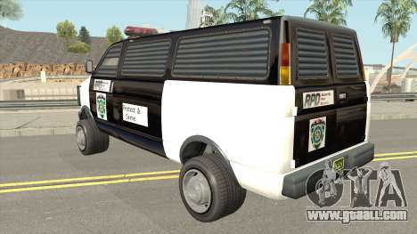Declasse Burrito Police Transport R.P.D for GTA San Andreas