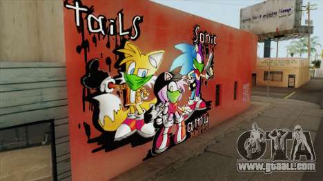 Sonic Wall Graffiti for GTA San Andreas