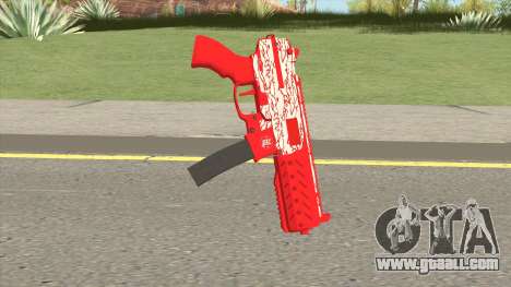 Submachine Gun MK2 (Red Woodlums) for GTA San Andreas