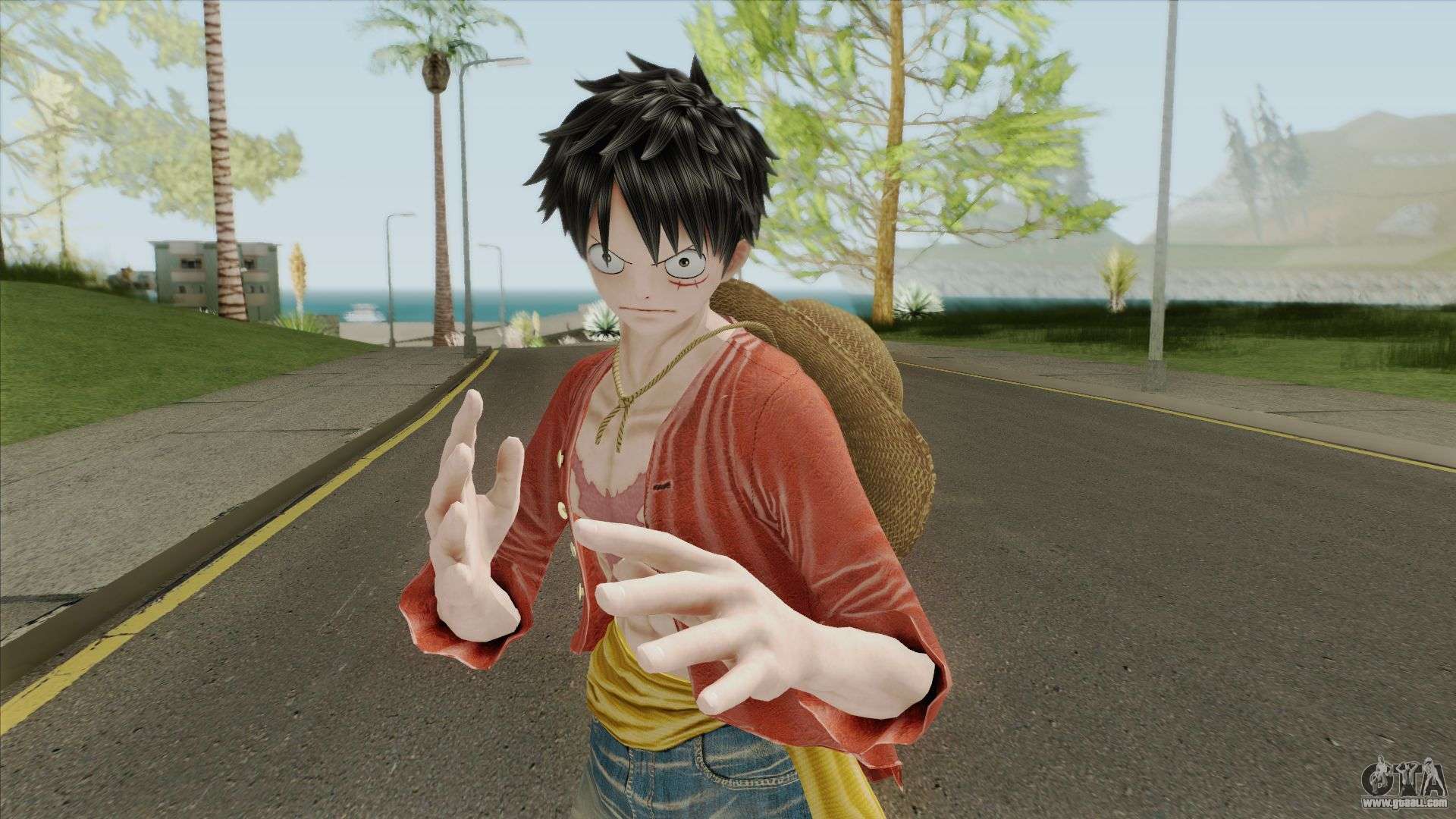 GTA 5 Mod Luffy V2 Onepiece - GTA 5 Mods Website