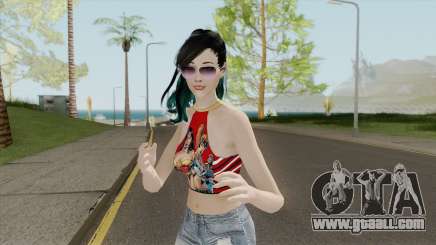 Samantha Red Shirt for GTA San Andreas