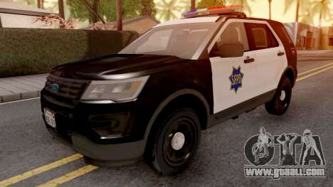 Ford Explorer 2016 SFPD for GTA San Andreas