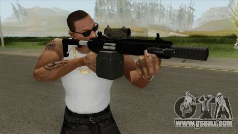 Carbine Rifle V1 Silenced, Tactical, Flashlight for GTA San Andreas
