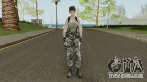 Jill Valentine Army Outfit From Resident Evil for GTA San Andreas