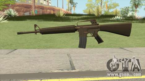M16A2 Full Desert Camo (Stock Mag) for GTA San Andreas