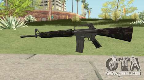 M16A2 Partial Forest Camo (Stock Mag) for GTA San Andreas