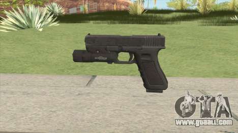 Glock 17 Black With Flashlight for GTA San Andreas