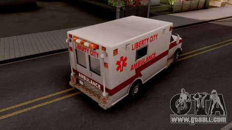 Ambulance GTA III Xbox for GTA San Andreas