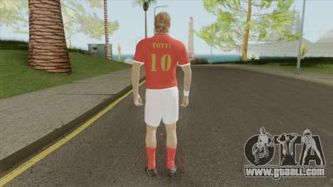 Totti (Legend) From Pro Evolution Soccer 2019 for GTA San Andreas