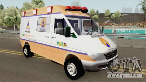 Mercedes-Benz Sprinter Ambulance (Defesa Civil) for GTA San Andreas