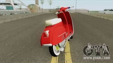 Vespa 150SS Red Style for GTA San Andreas
