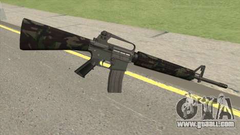 M16A2 Partial Forest Camo (Stock Mag) for GTA San Andreas