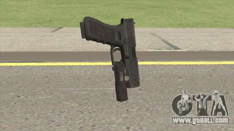 Glock 17 Black With Flashlight for GTA San Andreas