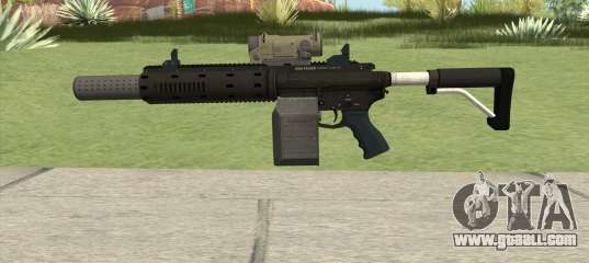 Carbine Rifle V1 Silenced, Tactical, Flashlight for GTA San Andreas