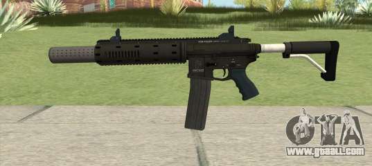 Carbine Rifle GTA V V3 (Silenced, Flashlight) for GTA San Andreas