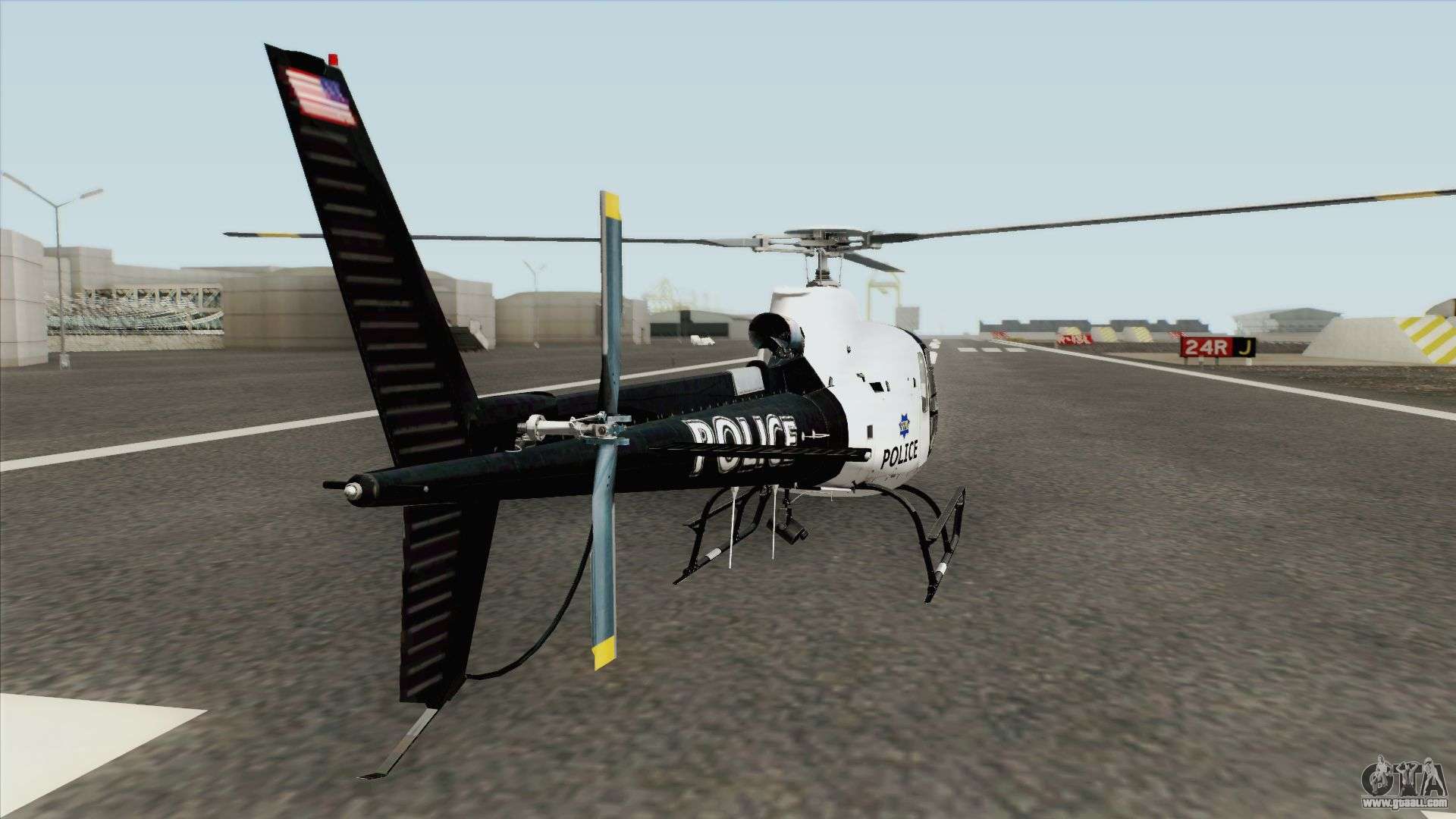 Police Maverick GTA V (SFPD Air Support Unit) para GTA San Andreas