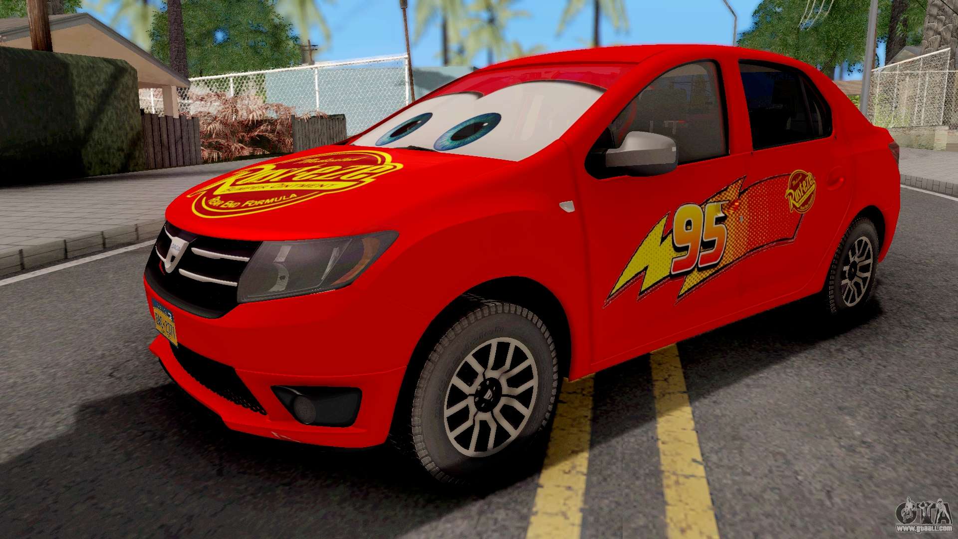 Dacia Logan 2 2016 Lightning Mcqueen v1 para GTA San Andreas