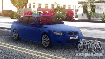 BMW M5 E60 Sedan Blue for GTA San Andreas