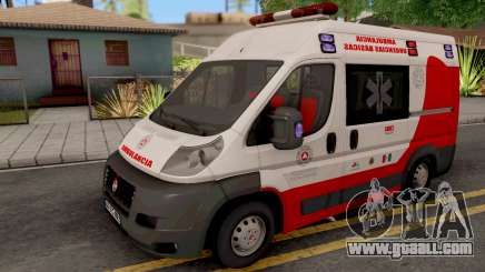 Fiat Ducato Ambulancia de Proteccion Civil for GTA San Andreas