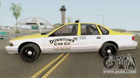 Chevrolet Caprice Taxi 1996 MQ for GTA San Andreas