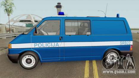 Volkswagen Transporter Mk4 Policija V2 1999 for GTA San Andreas