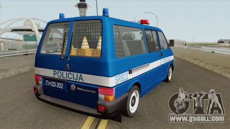 Volkswagen Transporter Mk4 Policija V1 1999 for GTA San Andreas