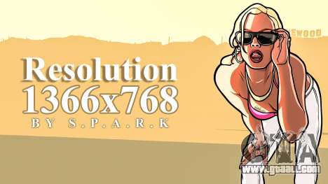 1366x768 Resolution Fix for GTA San Andreas