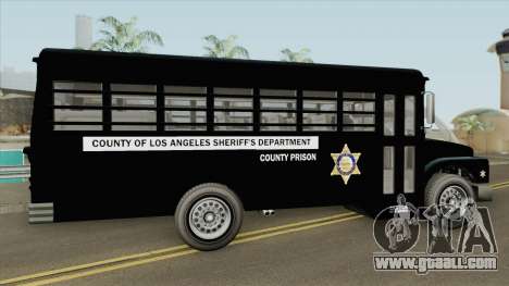 Prision Bus GTA V (Los Angeles County) for GTA San Andreas