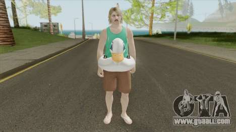 GTA Online Random Skin 22: With Duck Floatie for GTA San Andreas