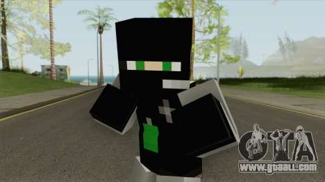 SWAT Minecraft Skin for GTA San Andreas