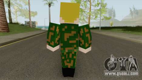 Army Minecraft Skin for GTA San Andreas