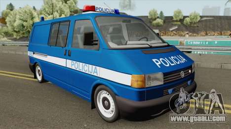 Volkswagen Transporter Mk4 Policija V2 1999 for GTA San Andreas