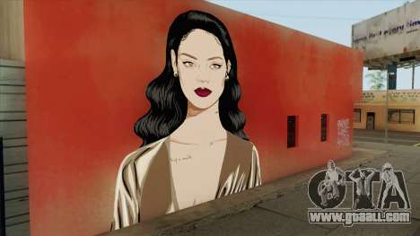 Rihanna Street Art for GTA San Andreas