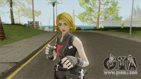 Black Widow Yellow Hair (Fortnite Marvel) for GTA San Andreas