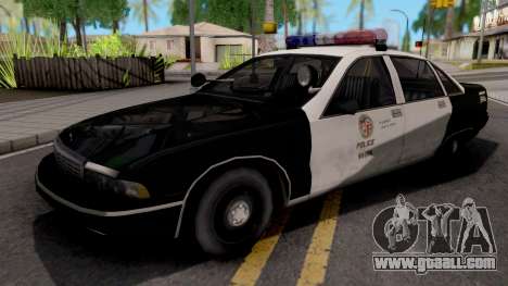 Chevrolet Caprice 1991 San Fierro Police for GTA San Andreas