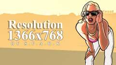 1366x768 Resolution Fix for GTA San Andreas