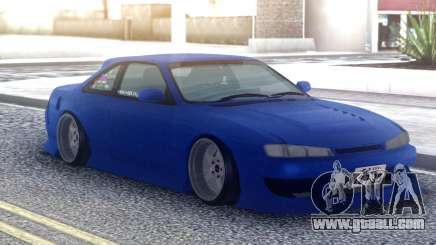 Nissan Silvia S14 Blue Stock for GTA San Andreas