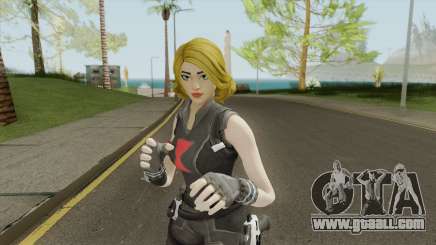 Black Widow Yellow Hair (Fortnite Marvel) for GTA San Andreas