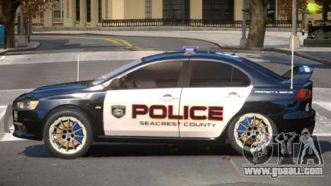 Mitsubishi Lancer X Police V1.0 for GTA 4