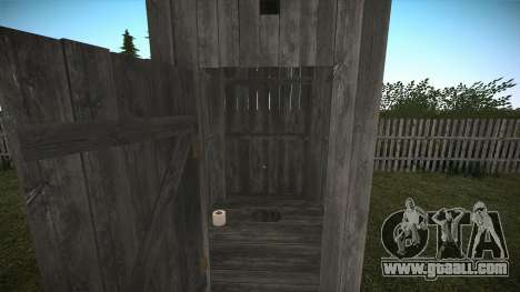 Rural toilet for GTA San Andreas for GTA San Andreas