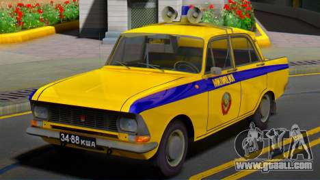 The Moskvitch 412 Police (GAI) of the USSR for GTA San Andreas