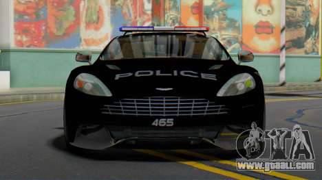 Aston Martin Vanquish Police Version (IVF) for GTA San Andreas