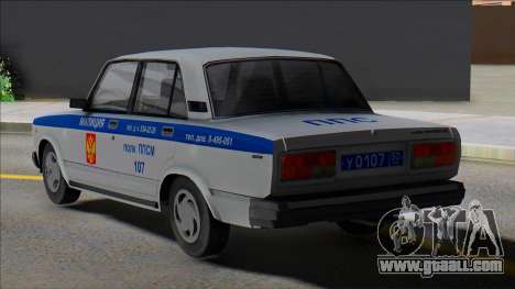 Vaz 2107 PPP Police 2004 for GTA San Andreas