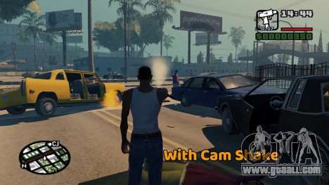 Shaking Cam for GTA San Andreas