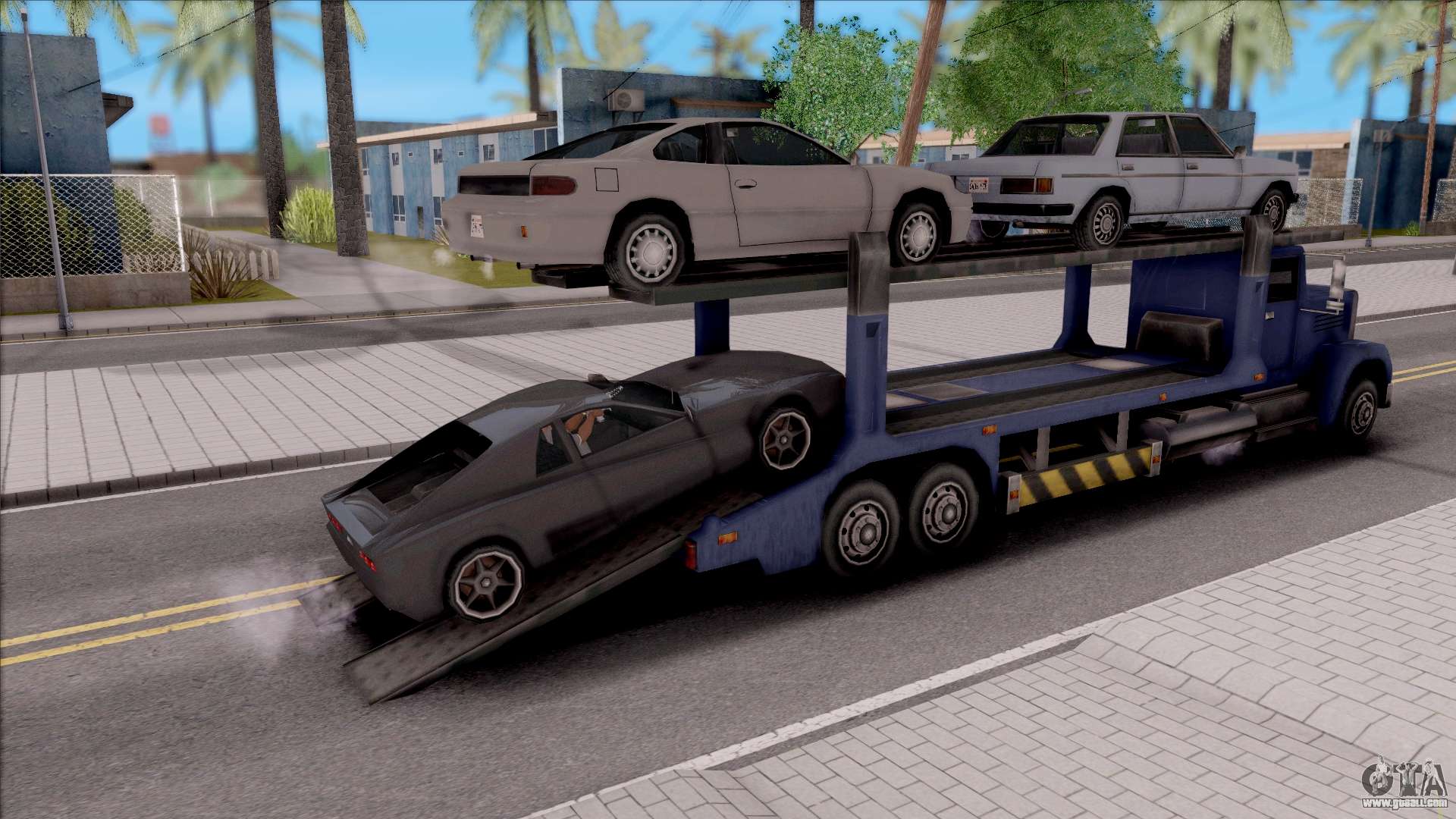 Attach Vehicles to Packer para GTA San Andreas