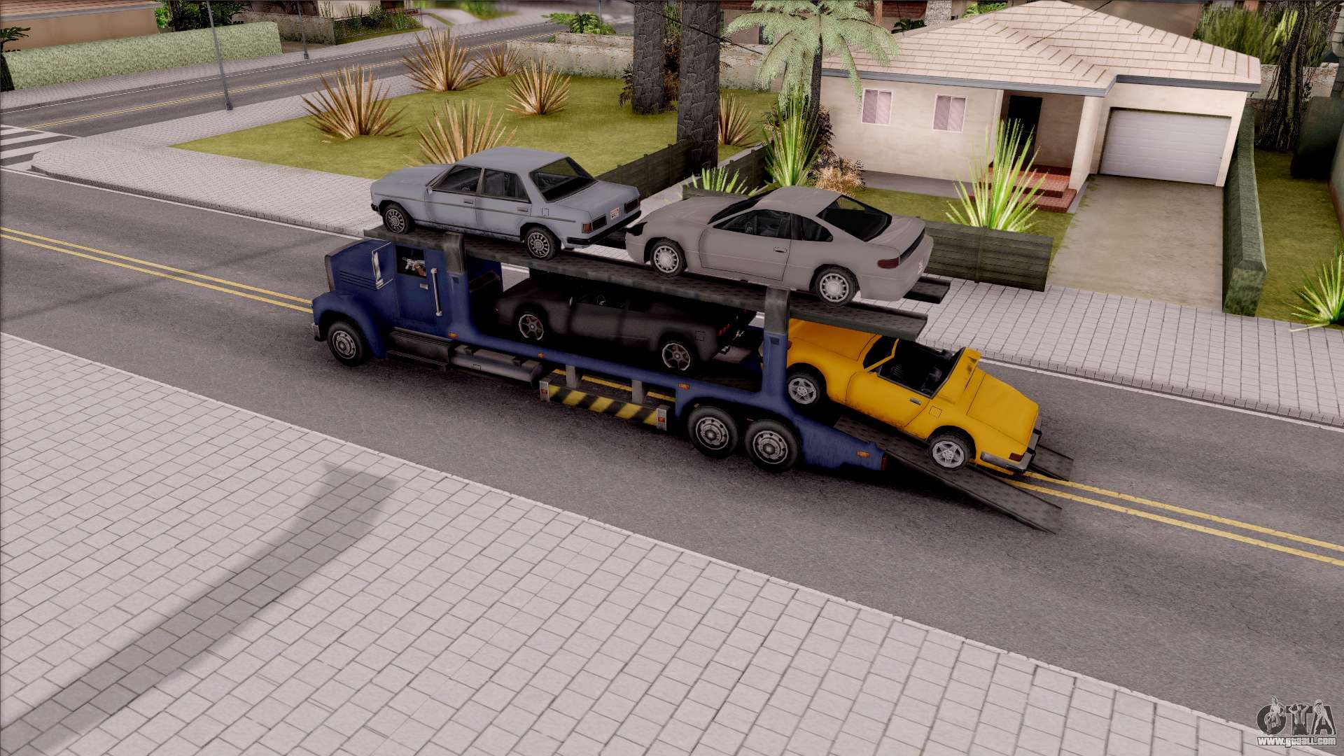 Attach Vehicles to Packer para GTA San Andreas