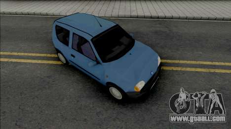 Fiat Seicento Blue for GTA San Andreas