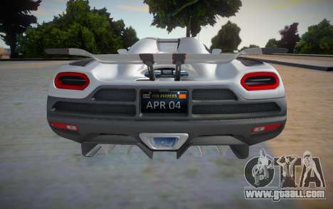 Koenigsegg Agera R APR04 for GTA San Andreas