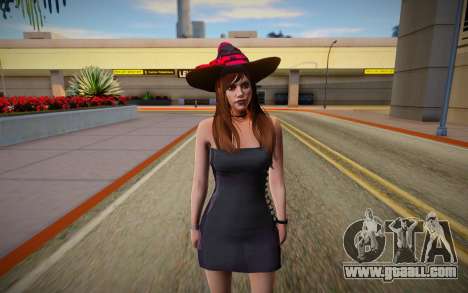 GTA Online Skin Ramdon Female Allian Dress Witch for GTA San Andreas